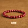 Pulsera de Cuentas Redondas de Arena Cristalina de Alto Contenido Mineral Bruto para Hombres y Mujeres, Pulsera de Arena Dorada Púrpura Cinabrio Joyería Suministro en Vivo Venta al por Mayor