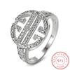 Anillo de plata de ley S925 para mujer, bañado en platino, nuevo éxito de ventas europeo y americano, circonita, diamante artificial, joyería de comercio exterior, productos de fábrica de alta gama