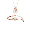 Nuevo collar con hebilla de seguridad de carpa estilo chino para mujer, diseño de nicho de lujo ligero, sentido de alta calidad, joyería de año de nacimiento, regalo de Año Nuevo