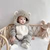 Mameluco nuevo para bebé estilo coreano otoño e invierno engrosado para bebé traje largo de escalada ropa cálida para bebé ropa de invierno