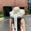 Sombrero de Playa de Paja Raffia Estilo Francés de Ala Ancha Sombrero de Protección Solar para Vacaciones en la Costa 2026 Nuevo Diseño Hueco Sombrero de Paja Parasol para Mujer