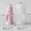 Molde de Silicone para Vela Perfumada Menina Rezando Jiahuimei Molde para Ornamento de Gesso Perfumado Resina DIY Retrato