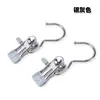 Clipes de 3 palavras cromados antiferrugem multifuncionais, ganchos de 3 palavras com imersão em PVC antiderrapante, clipes para meias, clipes antiderrapantes, clipes para meias atacado