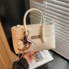 Moda Verão 2026 Transfronteiriça Versátil Simples Grande Capacidade Bolsa Cesta Bolsa de Ombro Único Transversal Bolsa Saco