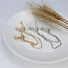 Xz0116 Moda Europea y Americana Broche de Astas Cadena Borla Broche Cabeza de Ciervo Pin de Solapa Accesorios para Ropa