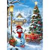 Nuevo pintura de diamantes navideña 5d muñeco de nieve navideño pintura de diamantes decorativa DIY diamante completo fábrica directa venta al por mayor
