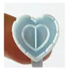 Anillo en forma de corazón para belleza de tatuajes, pestañas, taza, taza de floración de una sola pieza, anillo de gota de pegamento en forma de corazón redondo, taza de color floración al por mayor