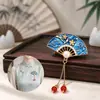 Nuevo Broche de Esmalte Chino Retro Fénix Pipa Abanico Flor Pin Accesorios Hanfu Qipao Broche de Tendencia Nacional