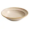 Plato hondo con patrón de nube de fábrica Platos de 10 pulgadas Platos para el hogar Plato redondo retro Plato grueso para sopa Plato para pasta Plato para servir Plato de cena