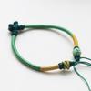 Não precisa tricotar à mão corda de mão semiacabada simples DIY corda trançada com contas pulseira original trançada à mão simples Feminino