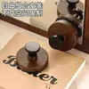 Gancho con Ventosa con Perilla de Grano de Madera de Nogal Gancho Adhesivo de Gran Capacidad de Carga Baño Cocina Gancho de Almacenamiento Sin Perforaciones
