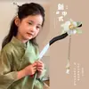 Grampos de Cabelo Infantis, Novos Grampos de Cabelo Estilo Chinês, Acessórios de Saia com Rosto de Cavalo Estilo Antigo, Adornos de Cabelo Hanfu para Meninas, Grampos de Cabelo de Alta Qualidade