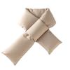 Bufanda Cruzada Doble Xianfeilan para Mujer Invierno Gruesa Cálida Color Puro Alta Gama Versátil Algodón Plumón Protector de Cuello Bufanda para Pareja