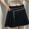 Estilo Pura Luxúria Menina Sexy Quente Colar Longo com Franjas e Pedras Strass Corrente de Cintura Moda Luxo Leve Corrente de Clavícula Popular de Ponta