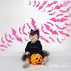 12 productos nuevos festival de fantasmas diseño de fiesta pared pegatinas de araña tridimensionales halloween pvc murciélago araña pegatinas de pared 3d