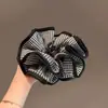 Goma para el pelo Retro Estilo Coreano con Estampado de Leopardo para Mujer, Versátil Nuevo Elástico para el Cabello, Cuerda Grande para Cola de Caballo Baja, Elegante Accesorio para el Cabello