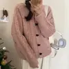 Estilo coreano Estilo Suave Bow Knitted Sweater Coat Design Sense Niche Temperament Soft Waxy Cardigan de malha feminino