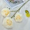 Cross-border 3-head Rose Wedding Auditorium Wedding Banquet Scene Set Flower Material Home Dining Table Ornaments Artificial Rose