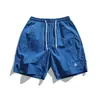 Shorts de Trabajo Casuales de Secado Rápido para Hombre Estilo Montaña para Exteriores, Pantalones Cortos Funcionales de Verano de Cinco Puntos, Pantalones Cortos Rectos Holgados Estilo Japonés de Longitud Media