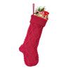 Capas de Meia de Tricô de Rede, Sacolas de Presente de Natal, Decorações de Doces, Meias de Natal, Enfeites de Natal, Chapéus de Natal Atacado