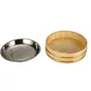 Cubo de Madera para Arroz, Cubo de Madera para Arroz con Tapa, Plato Comercial de Cangrejos de Río, Recipiente de Madera para Restaurante, Plato de Madera