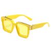 86229 gafas de sol de comercio exterior transfronterizo para hombre, montura cuadrada grande, gafas personalizadas, moda millonaria, gafas de discoteca, moda