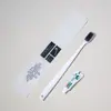 Kit Descartável de Escova de Dentes e Pasta de Dente para Hóspedes, Cerdas Macias, Artigos de Higiene Pessoal Especiais para Casa e Pousadas, Dois em Um