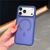 Adequado para Capa Magnética com Sensação de Pele de Buraco Grande Apple 17 Promax, Capa Protetora Fosca com Sensação de Pele iPhone 16 15 Anti-Queda 14