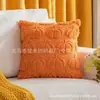 Funda de almohada de felpa bordada de calabaza de Halloween, adecuada para el hogar, sala de estar, sofá, funda de cojín simple, funda de almohada de calabaza, venta al por mayor