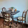 Juego de Mesa y Sillas de Barra Estilo Retro Americano para Tabernas, Bares, Restaurantes, Comedores, Uso Comercial y Cafeterías
