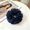 Goma de pelo scrunchie vintage versátil extragrande para adultos, elegante scrunchie floral para coleta