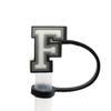 Série de letras pretas transfronteiriça tampa de silicone para poeira de canudo 8/10mm decoração de tampa de poeira de canudo atacado