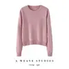Nuevo Suéter de Punto para Mujer 100% Cachemir Puro Otoño/Invierno 2026 Simple Versátil Holgado Cuello Redondo