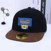 Sombreros Infantiles de Comercio Exterior con Parche de Letra g, Gorras Hip-Hop con Bloques de Color, Gorras de Béisbol de Ala Plana para Street Dance, Sombreros de Sol para Primavera y Verano
