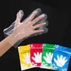 Guantes de Limpieza para el Hogar, Guantes Desechables para Teñir el Cabello en Salones de Belleza, Guantes Transparentes de Película Plástica, Mayoristas Populares