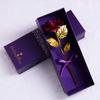 Caja de Regalo de Flor de Pan de Oro Transfronteriza 520 Regalo del Día de la Madre San Valentín Rosa de Pan de Oro de 24K Flor Artificial Regalo
