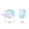 Pacote de Material para Acessórios de Joias, Pulseira, Colar, DIY Feito à Mão, Contas Quadradas Transparentes Acrílicas de Alto Brilho, Duas Cores