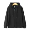 Sudadera con capucha y cremallera, top unisex de corte holgado, talla grande, nuevo estilo coreano, casual y de algodón chino pesado