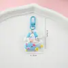 Cortador de Unha Desenho Animado Fofo Chaveiro Conjunto de Cotonetes Pingente para Mochila Escolar de Estudante Pingente para Melhor Amigo Casal Pingente para Chave do Carro