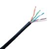 Cabo de Rede UTP Cat5E 24AWG CCA Preto Categoria 5E 0.50 Alumínio Revestido de Cobre Não Blindado 305m / Caixa