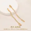 Cadena de extensión de acero de titanio, pulsera de perlas ajustable, cadena de extensión para collar, cadena para clavícula, cadena de cola, accesorios de cadena con cierre de langosta