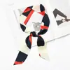 Bolsa de alça decorativa versátil estilo coreano para primavera e verão lenço de seda fita estreita fina cinto de fita lenço de fita para mulheres