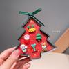 Anillo ajustable nuevo de Navidad para niños transfronterizo, lindos pendientes de dibujos animados para ancianos, traje de pendientes sin dolor, regalo de Navidad
