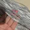 Encaje de ciempiés plateado manualidades textiles para el hogar ribete para pantalla de lámpara accesorios para ropa de danza étnica encaje de espiga dorado