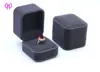 Pendientes de anillo de pareja de franela azul zafiro Caja de perlas Caja de joyería Caja de regalo