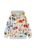 Venta directa de fábrica de sudaderas con estampado de coche de dibujos animados de moda estilo europeo y americano, chaquetas de punto de algodón tipo cárdigan para niños, venta al por mayor