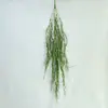 Plantas Verdes Simuladas Casamento Casa Decoração de Parede Pendurada Flores Artificiais Penduradas Plantas de Folhas Verdes Simuladas Vime Parede Fabricante Atacado