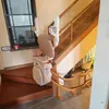 Elevador de asiento para uso doméstico para pasillos interiores, máquina eléctrica trepadora de escaleras para ancianos, dispositivo elevador de escaleras para villas