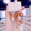 Novos Brincos Populares do TikTok Brincos de Espiga de Trigo Artificiais de Zircônia para Meninas Brincos de Fivela de Pérola Elegantes Elegantes