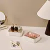 Caixa de Armazenamento de Cosméticos e Perfumes para Mesa de Maquiagem Organizador de Compactos de Pó e Sombras Prateleira de Coleção em Camadas
